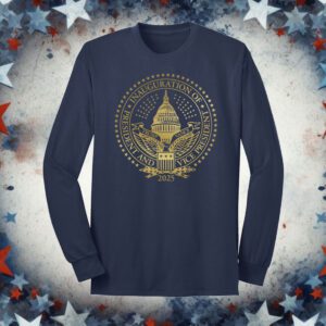 2025 Trump Inaugural Seal Navy Long Sleeve Shirt