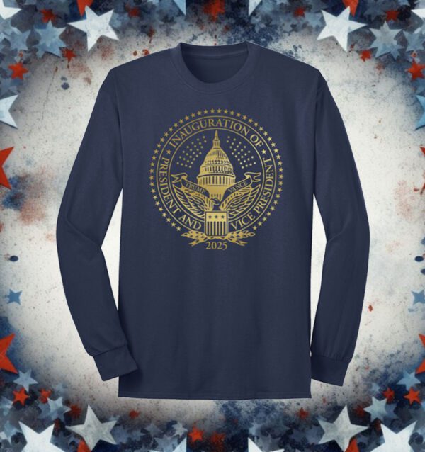 2025 Trump Inaugural Seal Navy Long Sleeve Shirt