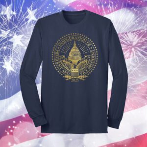 2025 Trump Inaugural Seal Navy Long Sleeve Shirt