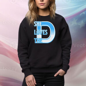 She loves the D Detroit Tee Shirt