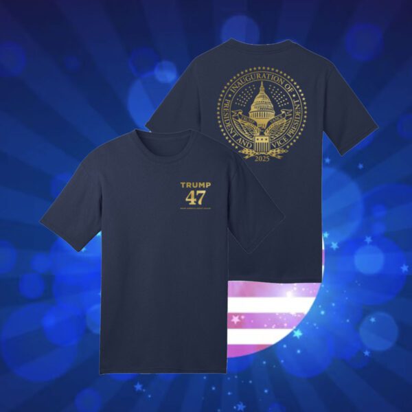 Trump 47 Inaugural Seal Navy Shirt