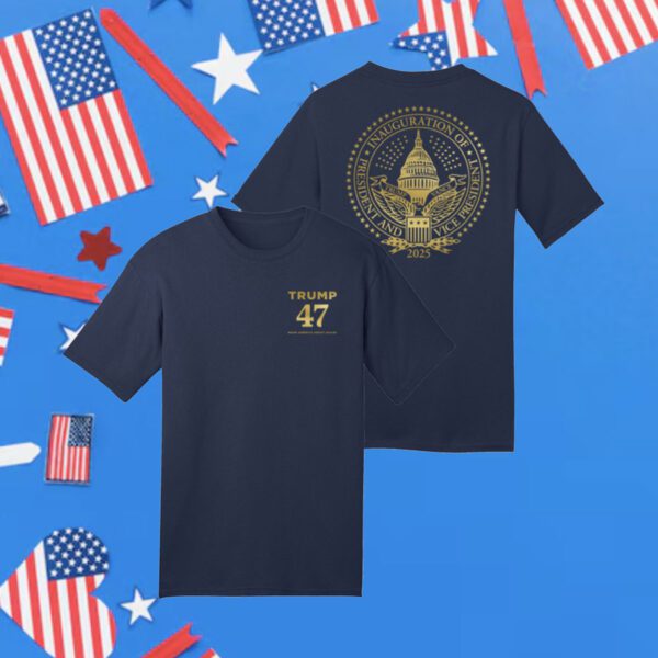 Trump 47 Inaugural Seal Navy Shirt