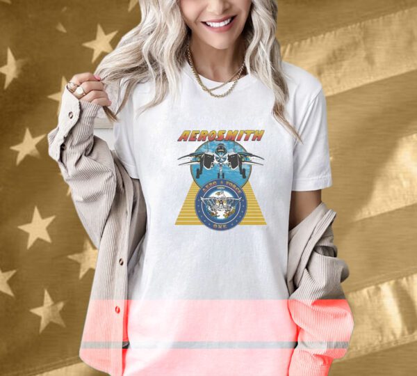 Aerosmith Aero Force One Plane Eagle T-Shirt