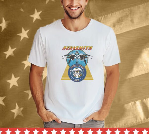 Aerosmith Aero Force One Plane Eagle T-Shirt