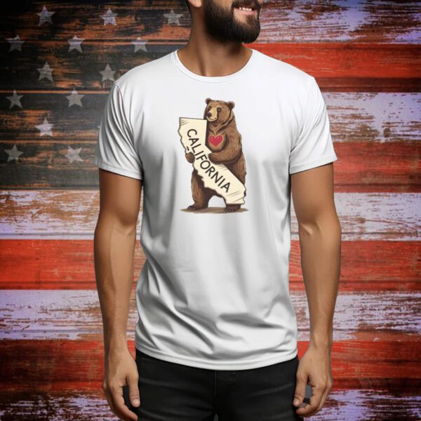 California Bear Heart Tee Shirt