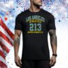 Los Angeles Athletics 213 Area Code Los Angeles, California Tee Shirt