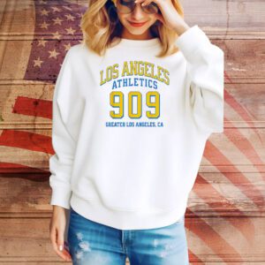 Los Angeles Athletics 909 Area Code Los Angeles, California Tee Shirt