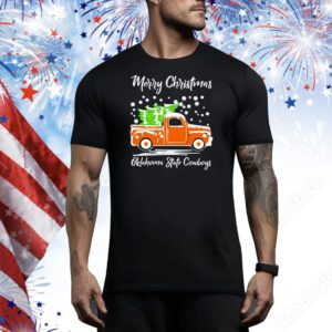 Merry Christmas Oklahoma State Cowboys Tee Shirt