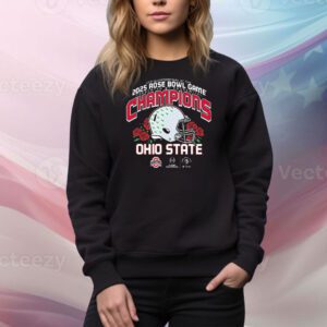 Official Ohio State Buckeyes CFP College Football Playoff Quarterfinal At The 2025 Rose Bowl Game Presented By Prudential Champions NCAA Tee Shirt