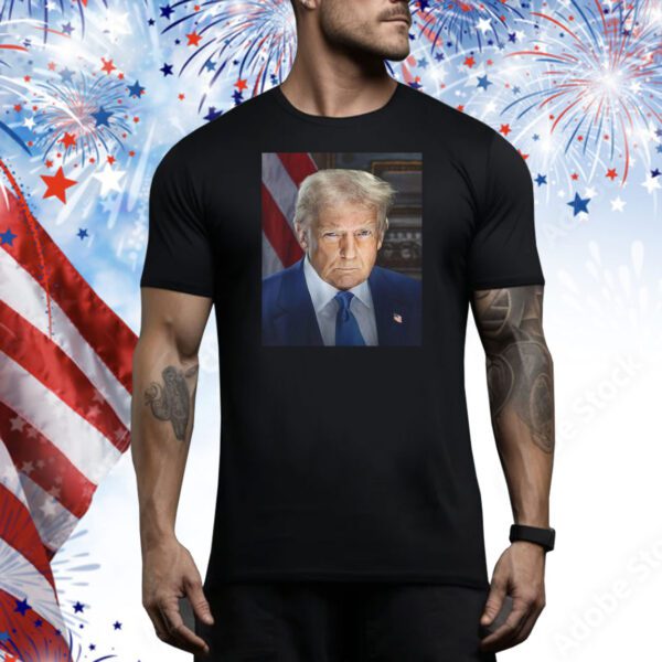 Official Portrait of President Donald Trump Inauguration Day Tee Shirt