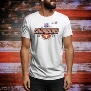 Official Texas Longhorns Vs ASU Arizona State Sun Devils 39-31 Score Playoff Quarterfinal 2025 Chick-Fil-A Peach Bowl Champs New Year’s Day NCAA Tee Shirt