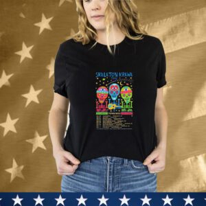 Skeleton Krewe Trio February And March 2025 Tour T-Shirt