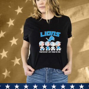 Snoopy The Peanuts X Detroit Lions Forever Not Just When We Win T-Shirt