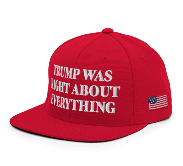 Trump Was Right About Everything Snapback Hat