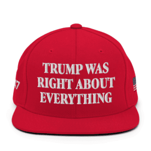 Trump Was Right About Everything Snapback Hat